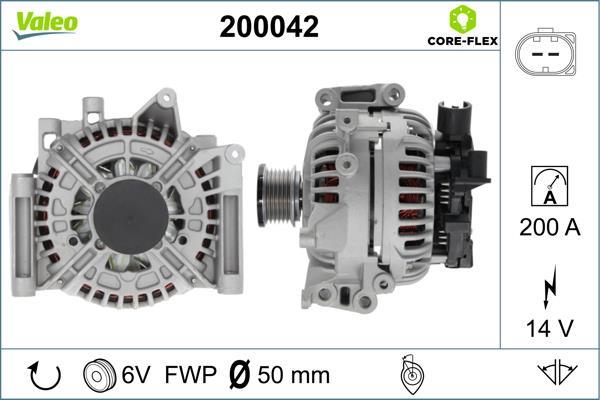 Alternador VALEO ref. 200042