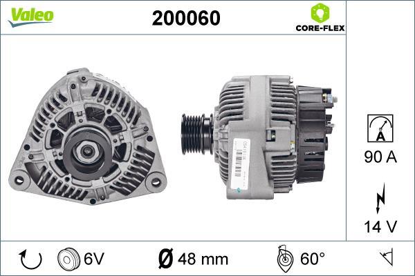 Alternador VALEO ref. 200060