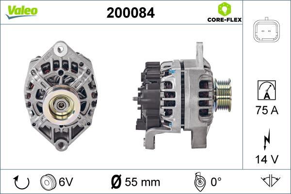 Alternateur VALEO ref. 200084