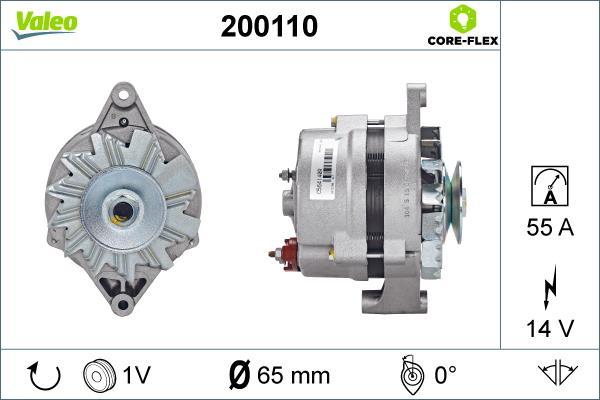 Alternador VALEO ref. 200110
