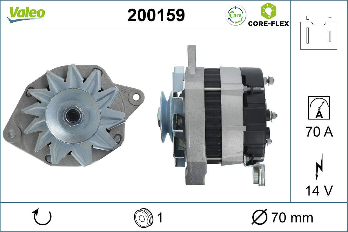Alternateur VALEO ref. 200159