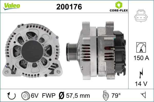 Alternateur VALEO 200176