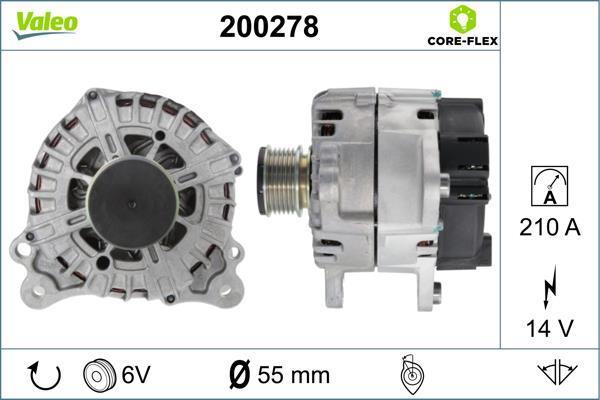 Alternateur VALEO ref. 200278