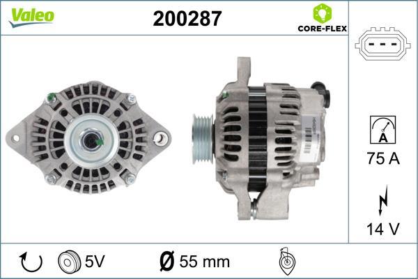 Alternateur VALEO ref. 200287