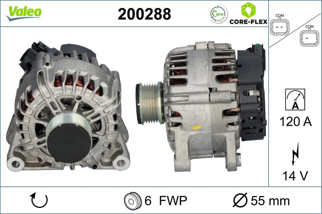 Alternateur VALEO ref. 200288