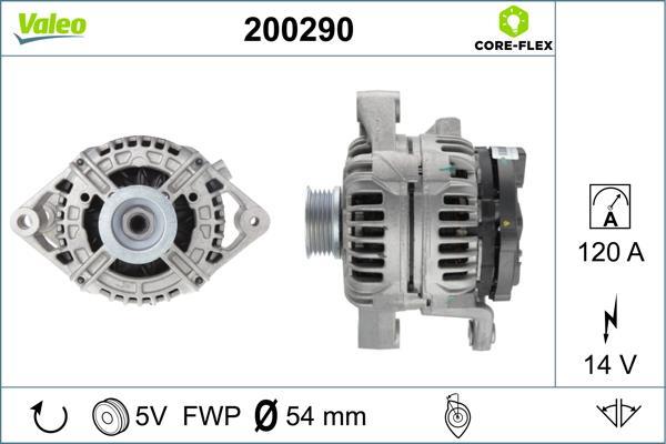 Alternateur VALEO ref. 200290