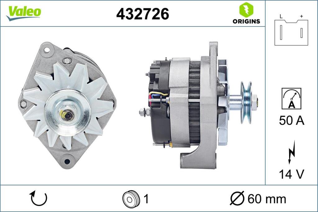 Alternateur VALEO 432726