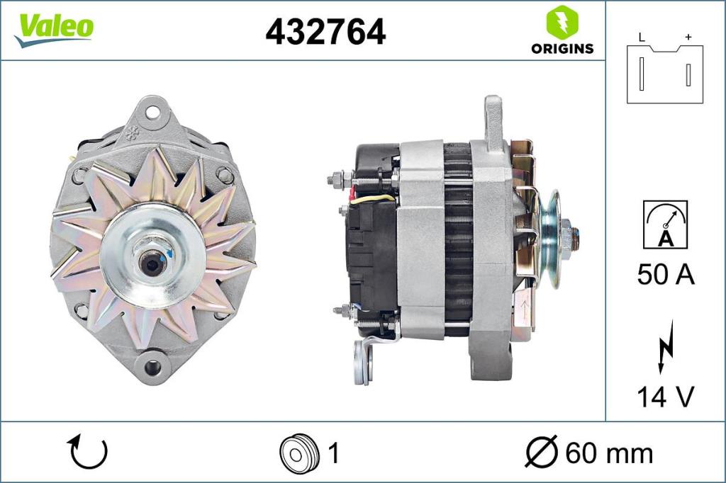 Alternateur VALEO ref. 432764
