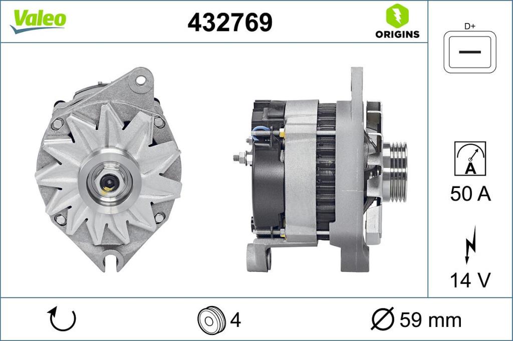 Alternador VALEO 432769