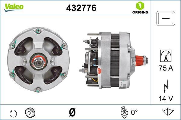 Alternateur VALEO ref. 432776