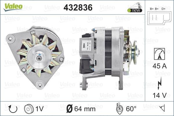 Alternateur VALEO ref. 432836