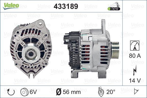 Alternateur VALEO 433189