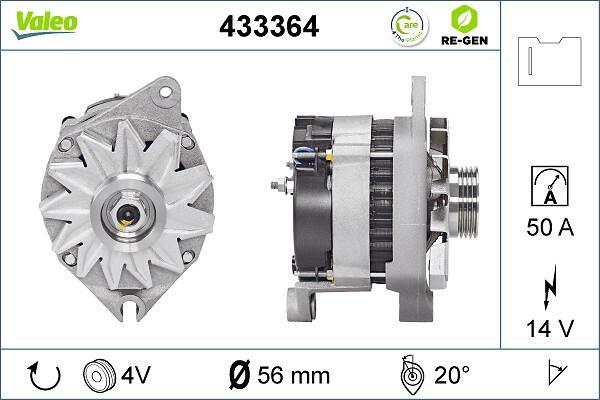 Alternateur VALEO ref. 433364
