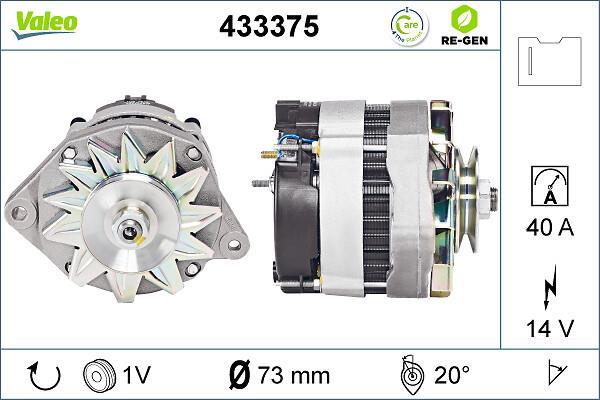 Alternateur VALEO 433375