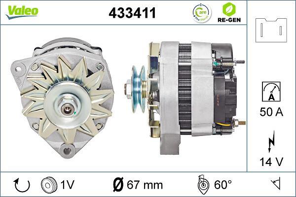 Alternateur VALEO ref. 433411