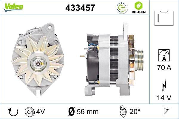 Alternateur VALEO ref. 433457