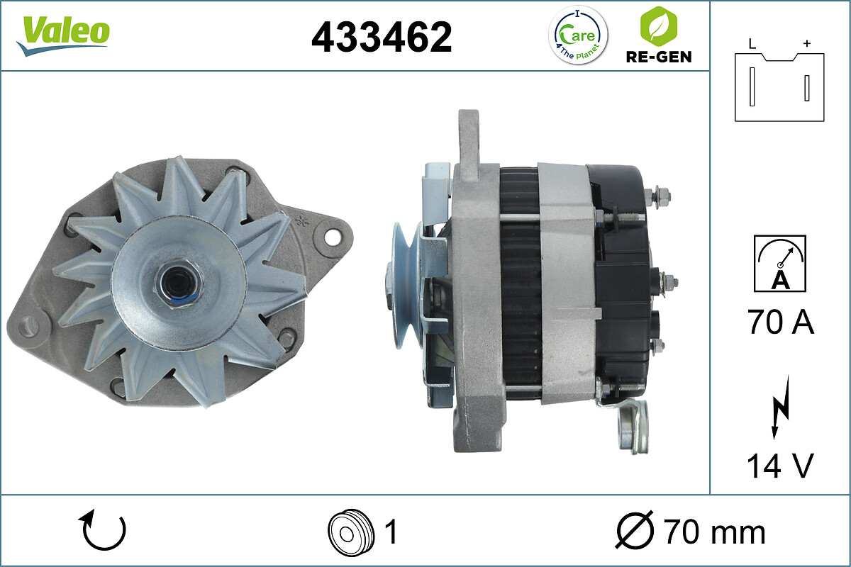 Alternateur VALEO ref. 433462
