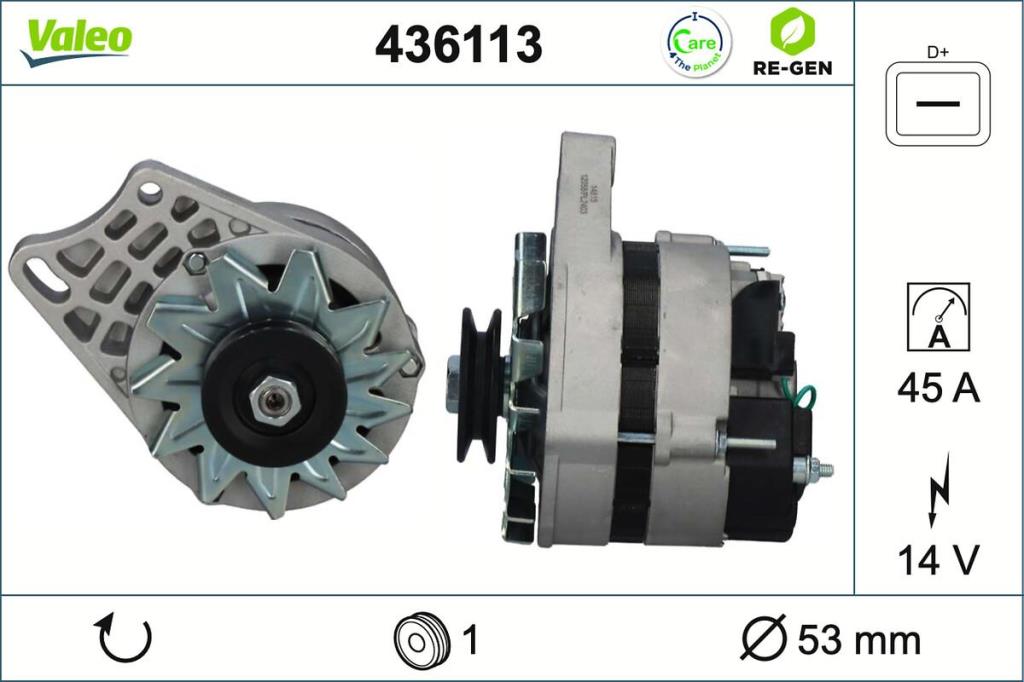 Alternateur VALEO ref. 436113