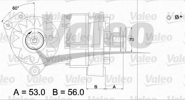 Alternador VALEO ref. 436228