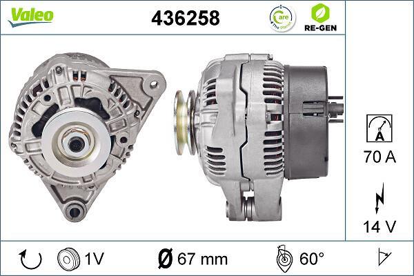 Alternateur VALEO ref. 436258