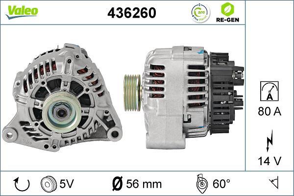 Alternateur VALEO ref. 436260