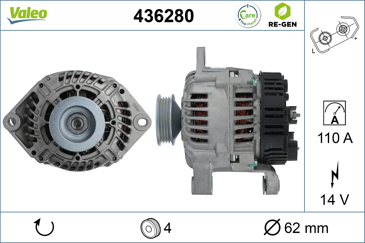Alternateur VALEO ref. 436280