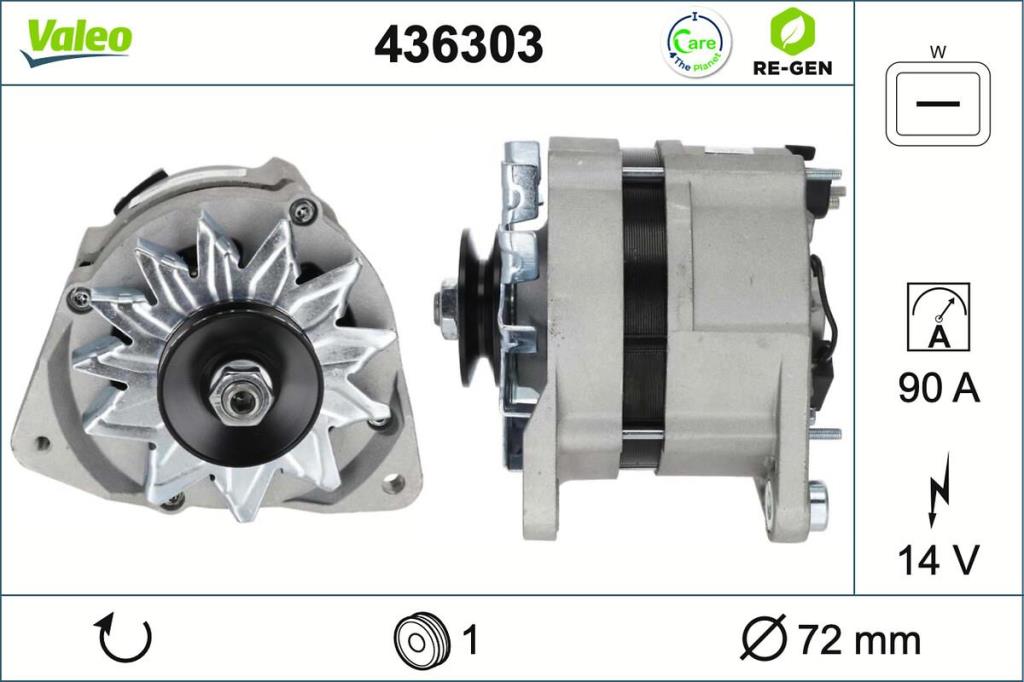 Alternateur VALEO ref. 436303
