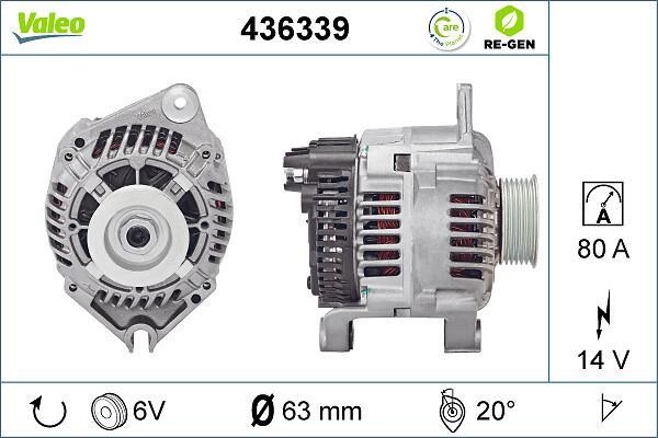 Alternateur VALEO ref. 436339