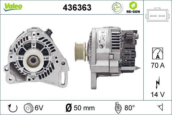 Alternateur VALEO ref. 436363
