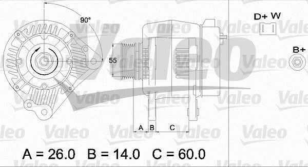 Alternateur VALEO 436442