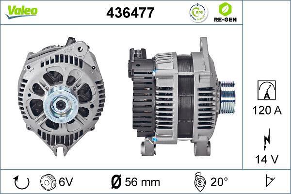 Alternateur VALEO ref. 436477