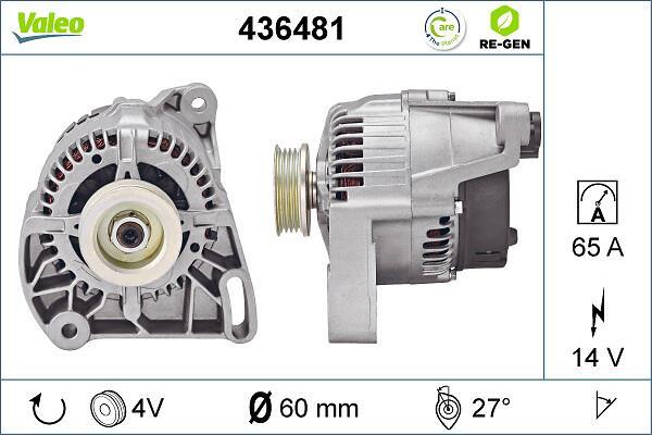 Alternateur VALEO ref. 436481