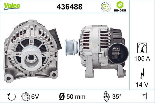 Alternateur VALEO ref. 436488