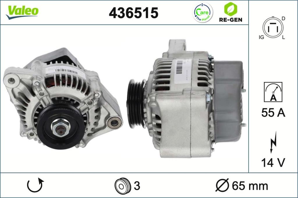 Alternateur VALEO ref. 436515