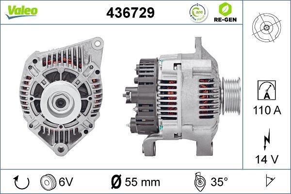 Alternateur VALEO ref. 436729