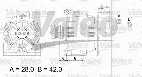 Alternateur VALEO ref. 436732