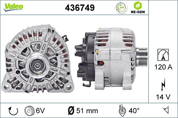 Alternateur VALEO ref. 436749