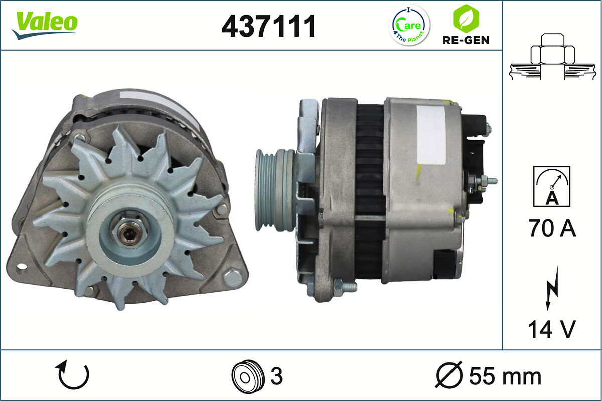 Alternador VALEO ref. 437111