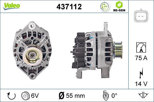 Alternateur VALEO ref. 437112