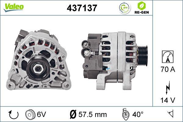 Alternateur VALEO ref. 437137