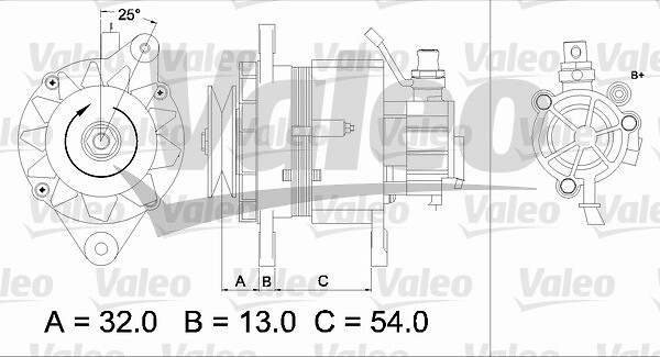 Alternador VALEO ref. 437143