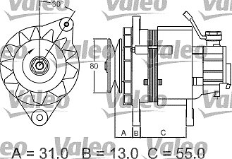 Alternateur VALEO 437148