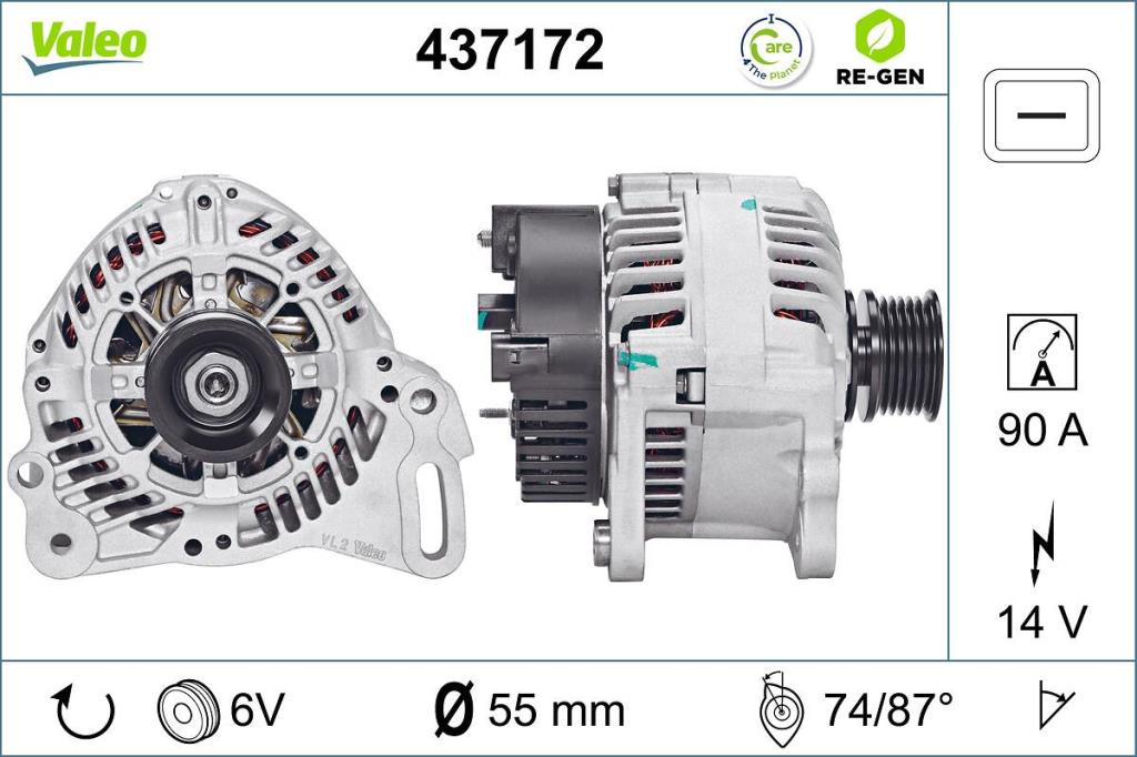 Alternador VALEO 437172