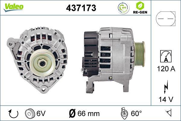 Alternateur VALEO ref. 437173