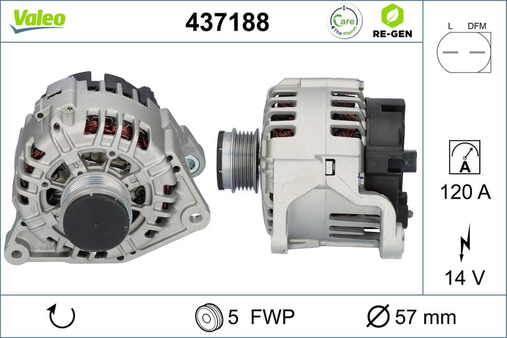 Alternateur VALEO ref. 437188