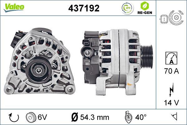 Alternateur VALEO ref. 437192