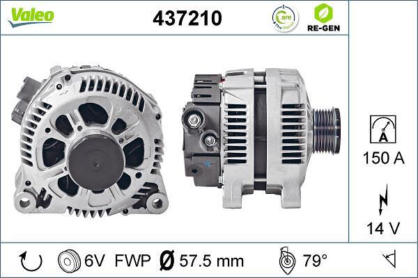 Alternador VALEO ref. 437210