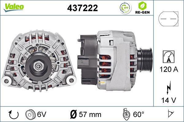 Alternateur VALEO 437222
