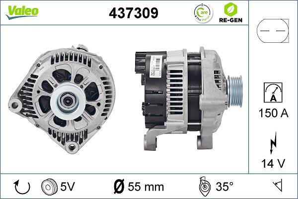 Alternateur VALEO ref. 437309