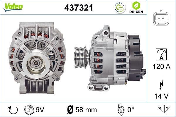 Alternateur VALEO ref. 437321